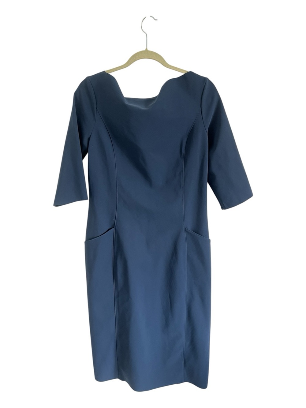 M2057 by Maria Pinto Sheath Dress with Three-Quarter Sleeves